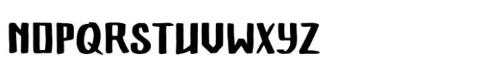 X Ruffian Regular Font LOWERCASE