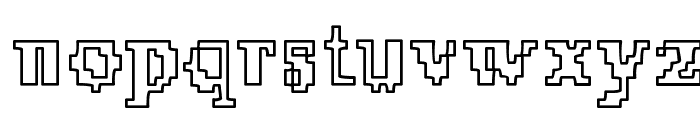 X51 Outline Font LOWERCASE