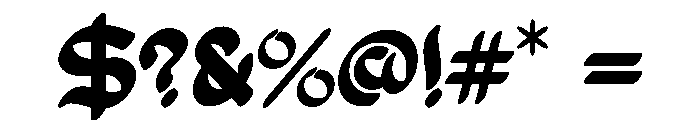 XALVION Font OTHER CHARS