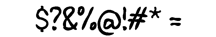 Xaakhoo Font OTHER CHARS