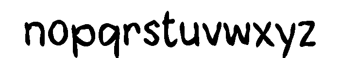Xaakhoo Font LOWERCASE