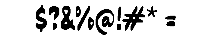 Xabare Font OTHER CHARS