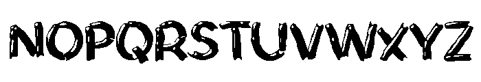 Xabawashi Font UPPERCASE