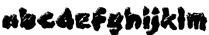 Xableoz Font LOWERCASE