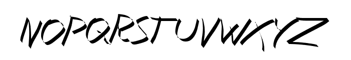 Xaligraphy ThinItalic Font UPPERCASE