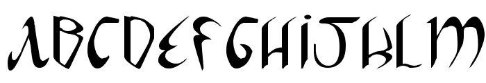 Xaphan Expanded Font UPPERCASE