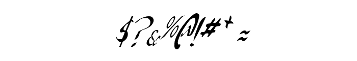 Xaphan II Condensed Italic Font OTHER CHARS