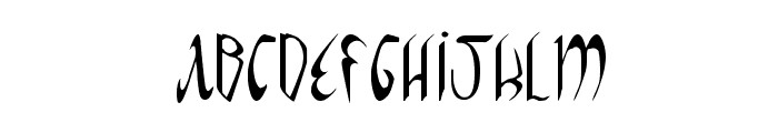 Xaphan II Condensed Font UPPERCASE
