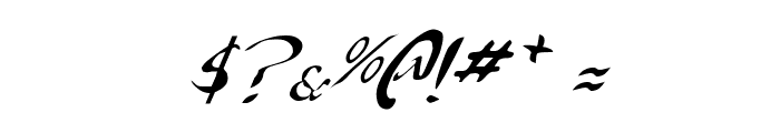 Xaphan II Italic Font OTHER CHARS