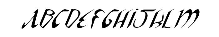 Xaphan II Italic Font UPPERCASE