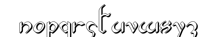 Xaphan II Shadow Font LOWERCASE
