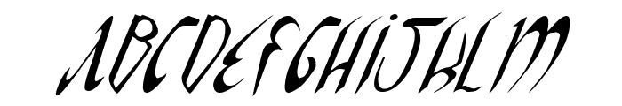 Xaphan Italic Font UPPERCASE