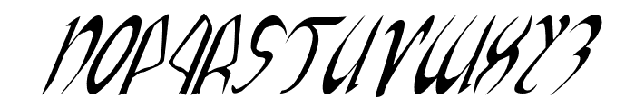 Xaphan Italic Font UPPERCASE