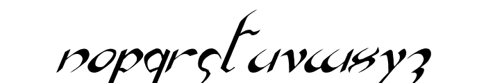 Xaphan Italic Font LOWERCASE