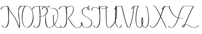Xavier Ashleigh Demo Font UPPERCASE
