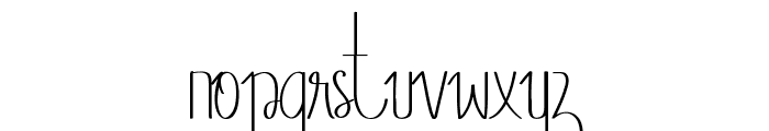 Xavier Ashleigh Demo Font LOWERCASE