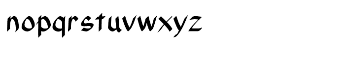 Xahosch Bold Font LOWERCASE