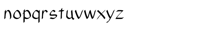 Xahosch Regular Font LOWERCASE