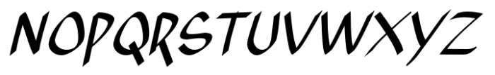 Xahosch Bold Italic Font UPPERCASE