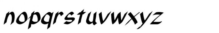 Xahosch Bold Italic Font LOWERCASE