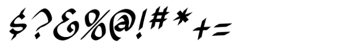 Xahosch Medium Italic Font OTHER CHARS