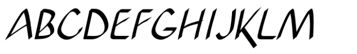 Xahosch Medium Italic Font UPPERCASE