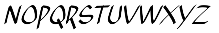 Xahosch Medium Italic Font UPPERCASE