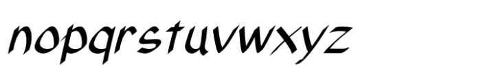Xahosch Medium Italic Font LOWERCASE