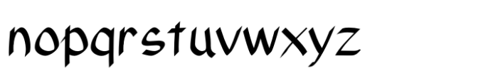 Xahosch Medium Font LOWERCASE