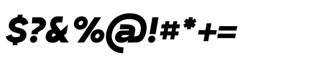 Xaver Grotesk Black-Italic Font OTHER CHARS