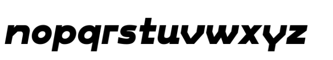Xaver Grotesk Black-Italic Font LOWERCASE