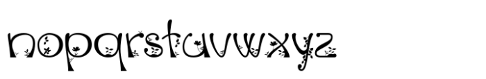 Xaver Nature With Plants Font LOWERCASE
