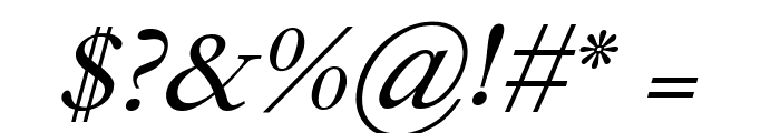 XB Tabriz Italic Font OTHER CHARS
