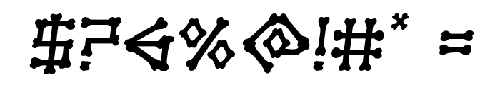 xBONES Semi-Italic Font OTHER CHARS