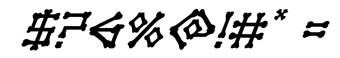 xBONES Super-Italic Font OTHER CHARS