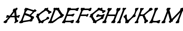 xBONES Super-Italic Font LOWERCASE