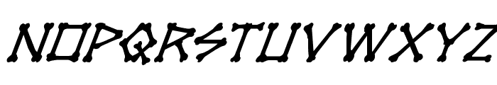 xBONES Super-Italic Font LOWERCASE