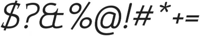 Xcetera Italic otf (400) Font OTHER CHARS