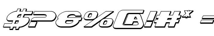 Xcelsion 3D Italic Italic Font OTHER CHARS