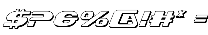 Xcelsion Deep 3D Italic Italic Font OTHER CHARS