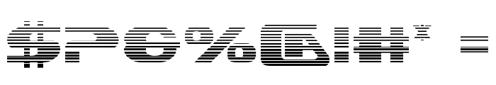 Xcelsion Gradient Font OTHER CHARS