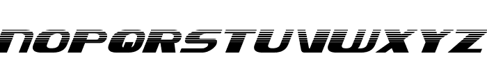 Xcelsion Halftone Italic Italic Font UPPERCASE