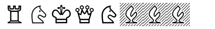 XChessNut Regular Font OTHER CHARS