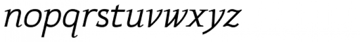 Xcetera Italic Font LOWERCASE