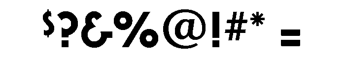Xctasy Sans Extra Bold Alternates Font OTHER CHARS