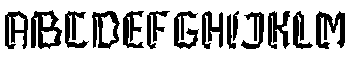 Xenacas Font UPPERCASE
