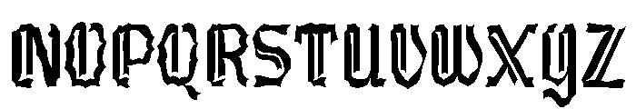 Xenacas Font UPPERCASE