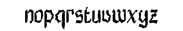 Xenacas Font LOWERCASE