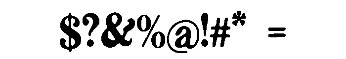Xenops Font OTHER CHARS