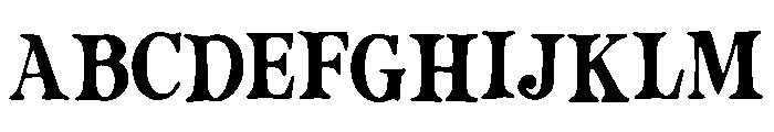 Xenops Font UPPERCASE